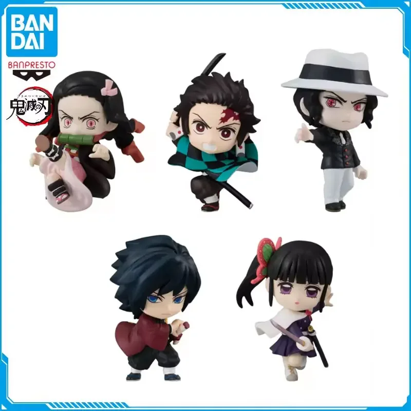 Bandai Demon Slayer Gashapon Adlige Motion Vol 3 Q-Version Kamado Nezuko Kibutsuji Muzan Action Figure Full Range Capsule Toys