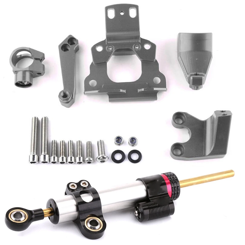 For Kawasaki Z650 2017-2018 Cnc Aluminum Motorbike Adjustable Motorcycles Steering Stabilize Damper Bracket Mount Kit