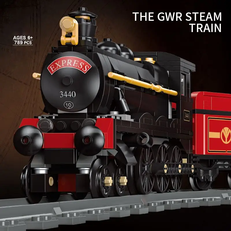 Classic Steam Train Building Block Set Tedesco Br01 Big Boy Steam Locomotiva Mattoni Fai Da Te Cn5700 Rail Train Assemblare Mattoni Giocattoli
