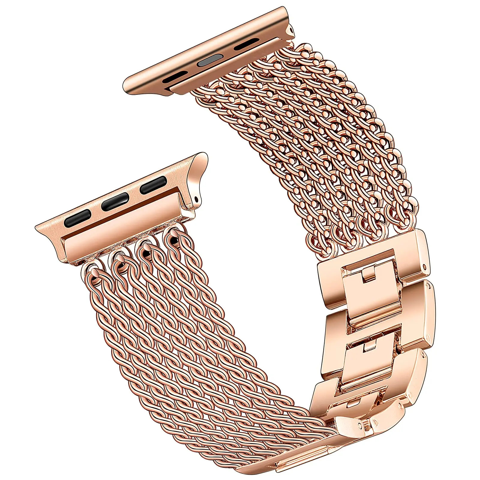 Dress Strap For Apple Watch Band 40Mm 41Mm 38Mm 45Mm 44Mm 42Mm Stainless Steel Metal Watchband Iwatch Series 4 5 6 Se 7 Bracelet