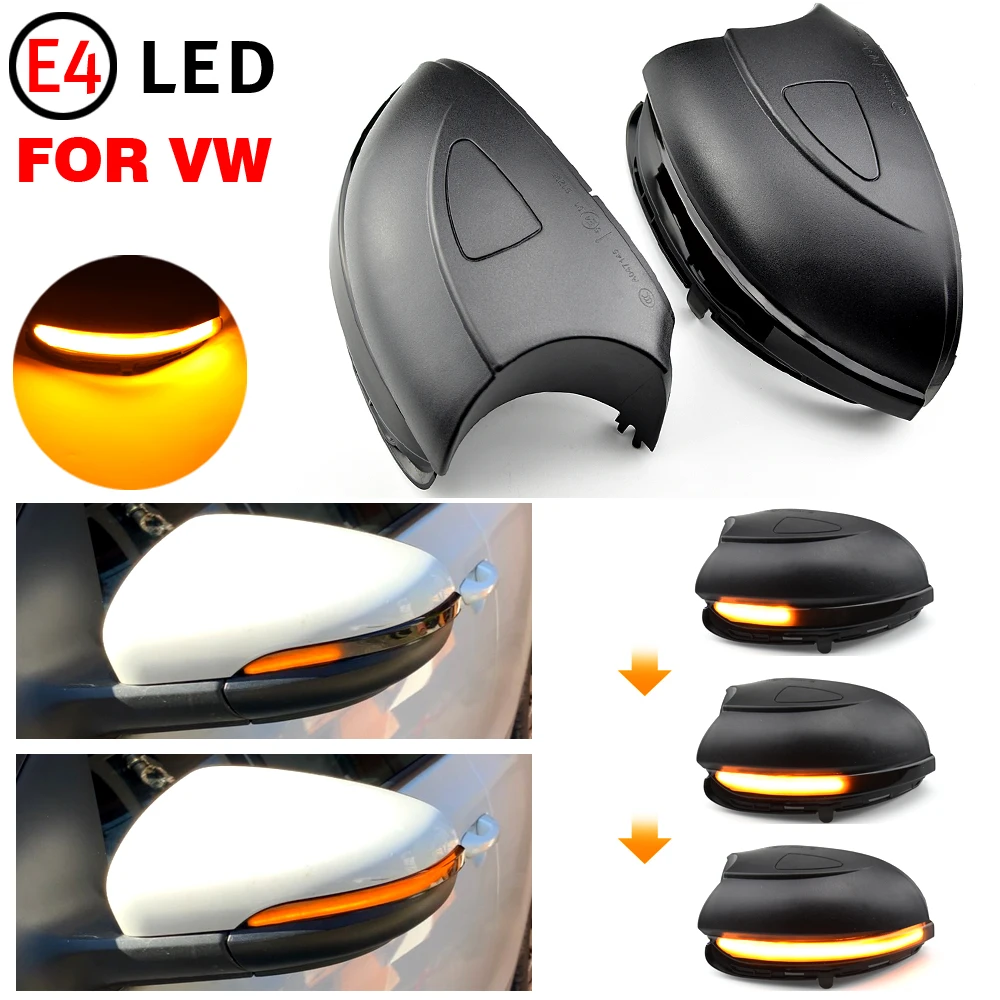 2 Pezzi Per Vw Golf Mk6 Gti 6 R Line Touran Dynamic Blinker Side Mirror Indicatore Per Volkswagen Vi R20 Led Indicatore Di Direzione