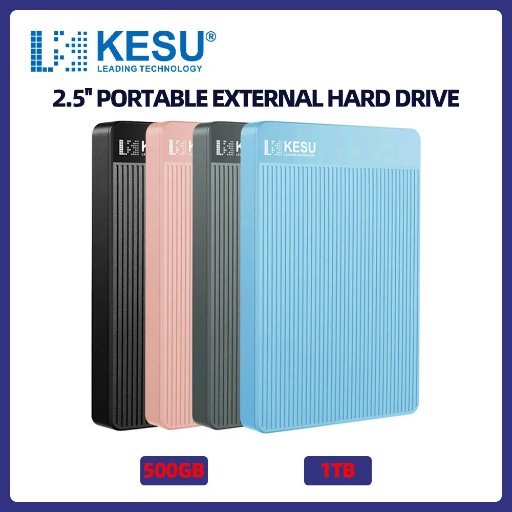 Kesu Expansion Hdd Drive Disk 500Gb 1Tb Usb3.0 Hdd Esterno 2.5 "Disco Rigido Esterno Portatile