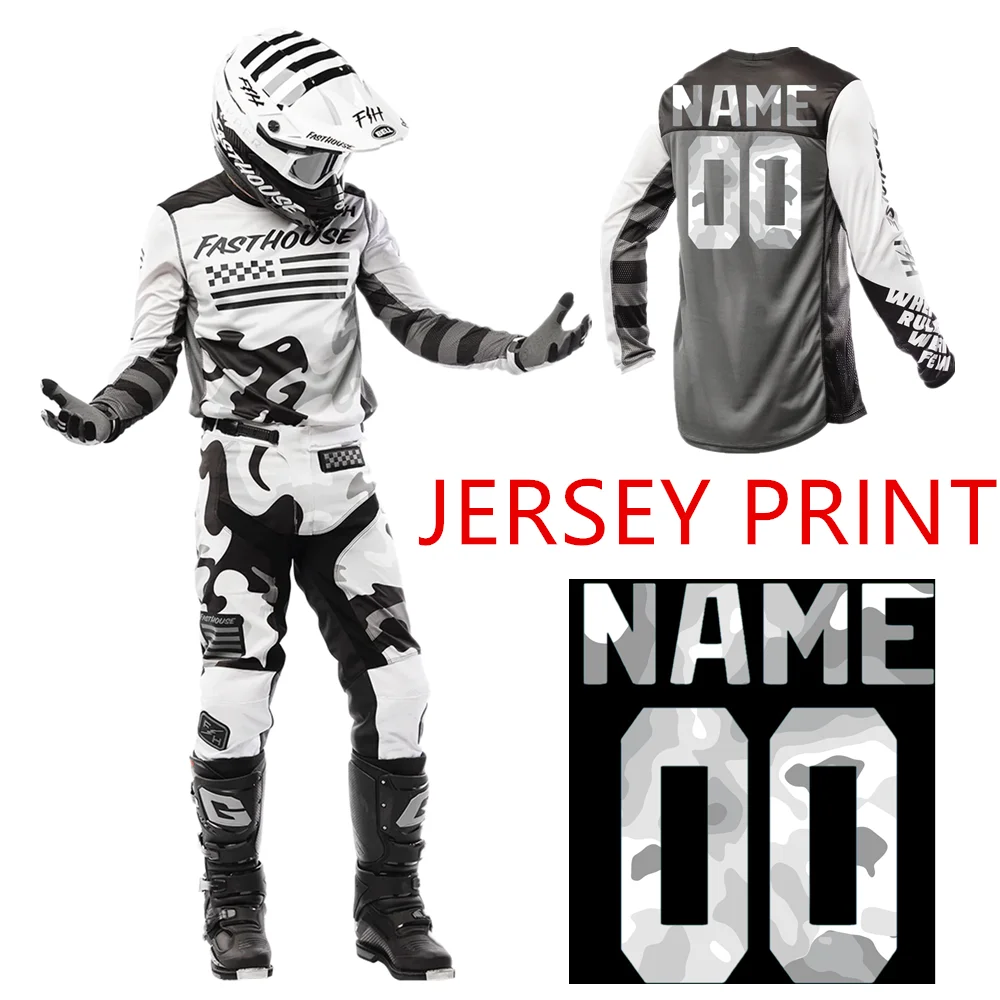 Jersey Print Camo Podium Fxr Motocross Gear Set Off Road Moto Mx Jersey Set Moto Combo
