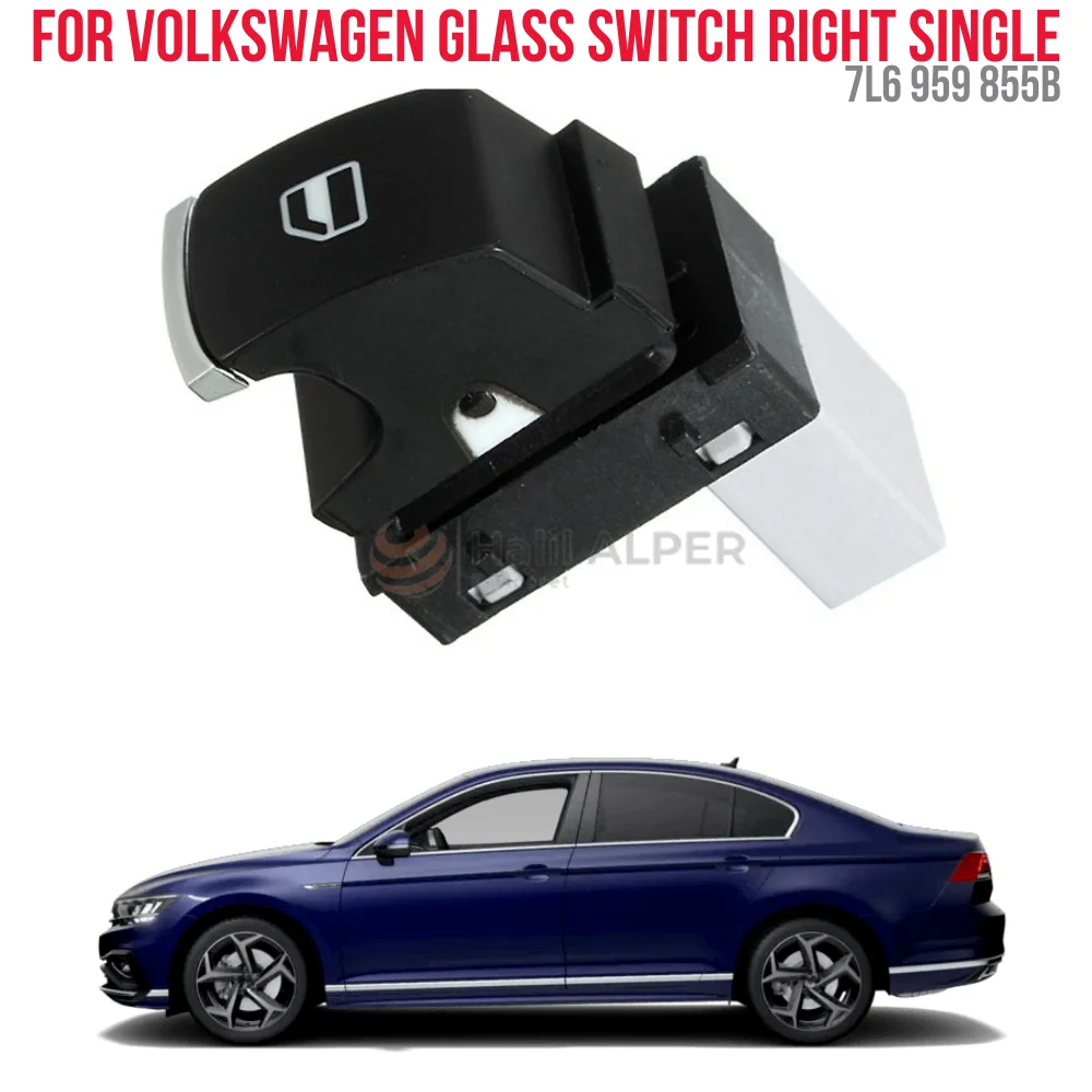Per Interruttore Finestra Destro Singolo Vw Caddy-Golf V-Passat B6 Oem 7 L6 959 855B Super Qualità Alta Soddisfazione Prezzo Accessibile Veloce