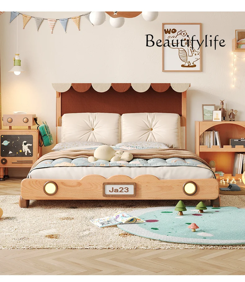 Kweichow Moutai Car Bed For Car Boy Letto Per Bambini In Legno Massello Tree House Bed Tenda Cartoon Bedroom