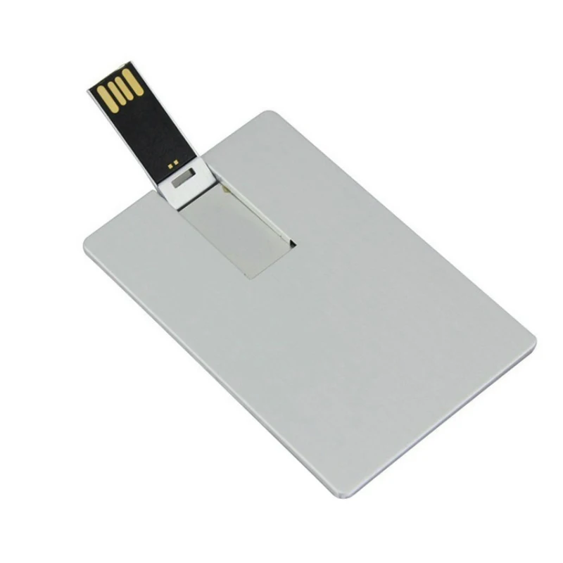 Logo Personalizzato 1Gb 2Gb 4Gb 8Gb Pormo Gift Metal Card Usb Flash Drive Regalo Aziendale Carta Di Credito Personalizzata In Metallo Chiavetta Usb