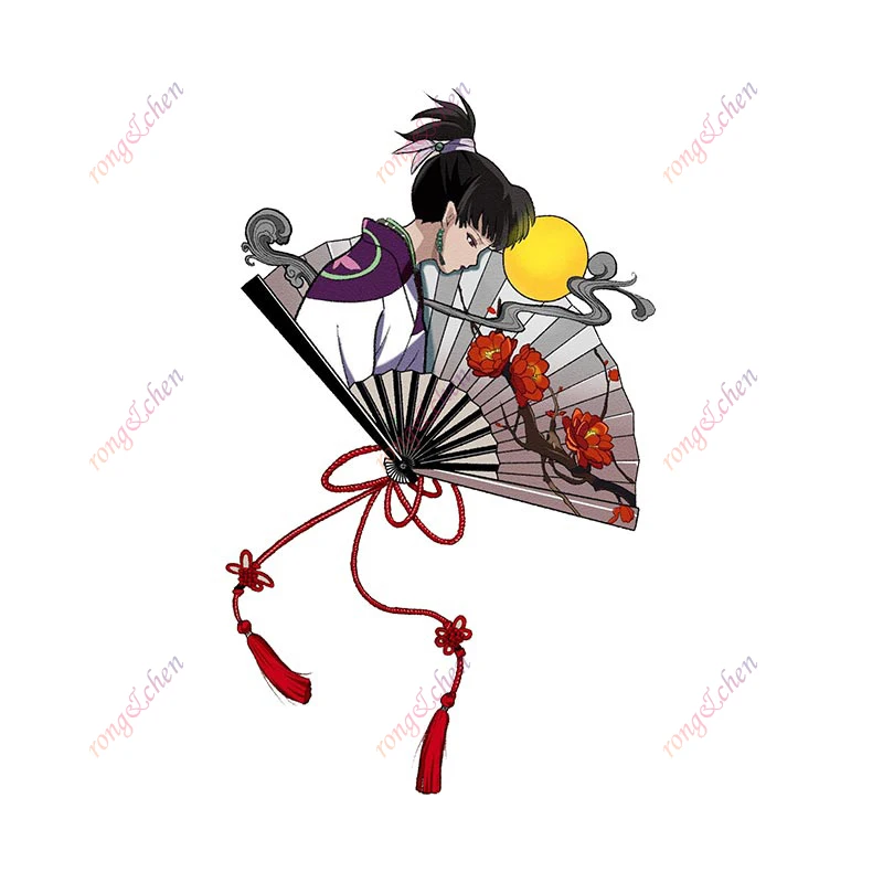 Anime Car Sticker Inuyasha Fan Plum Blossoms Per Auto Moto Racing Casco Laptop Trunk Body Car Window Tavola Da Surf Decalcomanie In Pvc