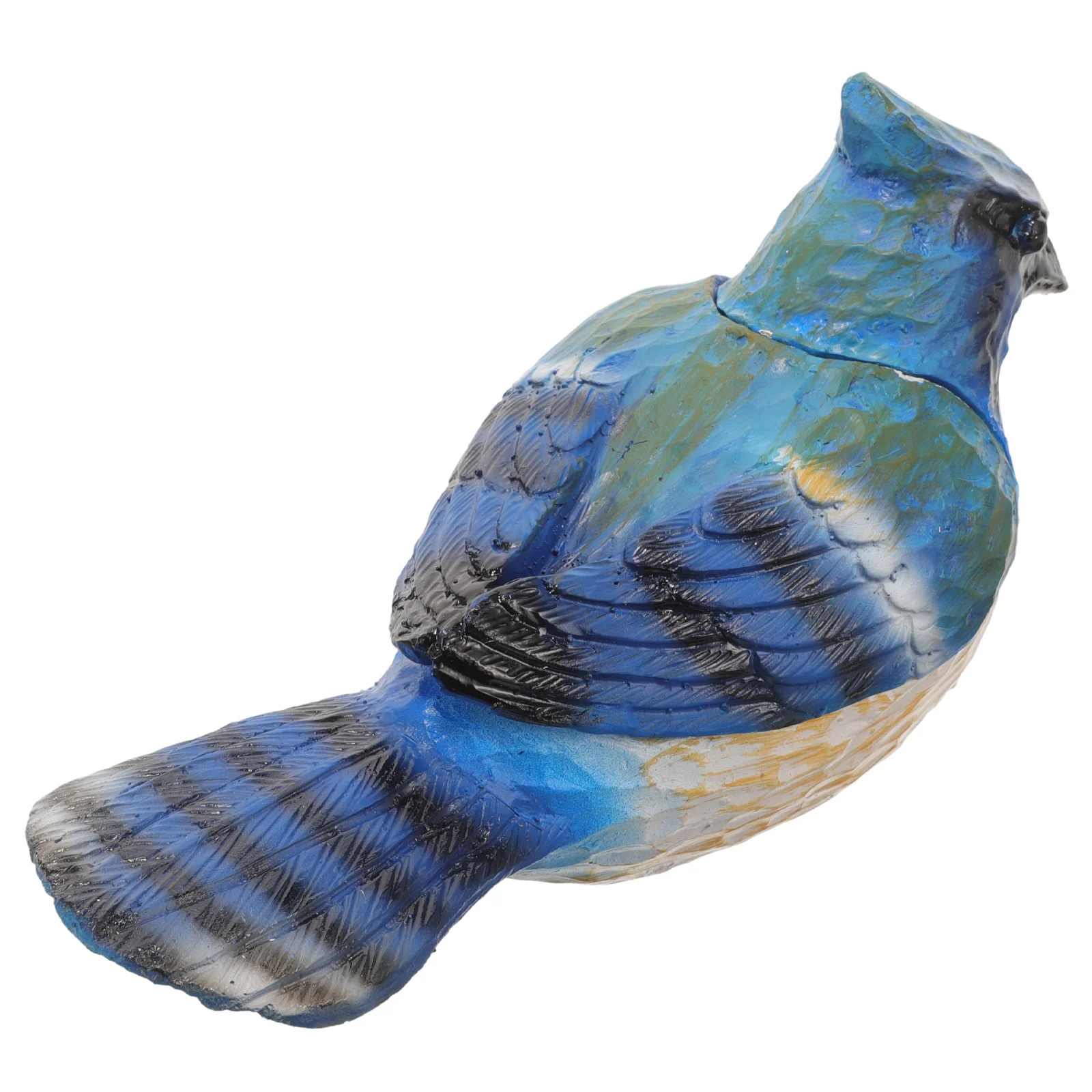 Bird Hide A Key Outdoor Waterproof Key Hiders Safe Storage Lock Box Key Saving Holder Blue