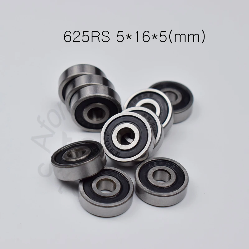 625 625Rs 5*16*5(Mm) 10 Pezzi Cuscinetto Spedizione Gratuita Abec-5 Cuscinetto Sigillato In Gomma 625 625Rs Cuscinetto A Gola Profonda In Acciaio Crom