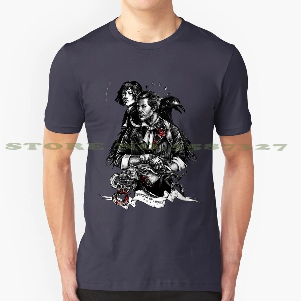 Kill Of Cords Maglietta Bianca Nera Per Uomo Donna Bioshock Infinite
