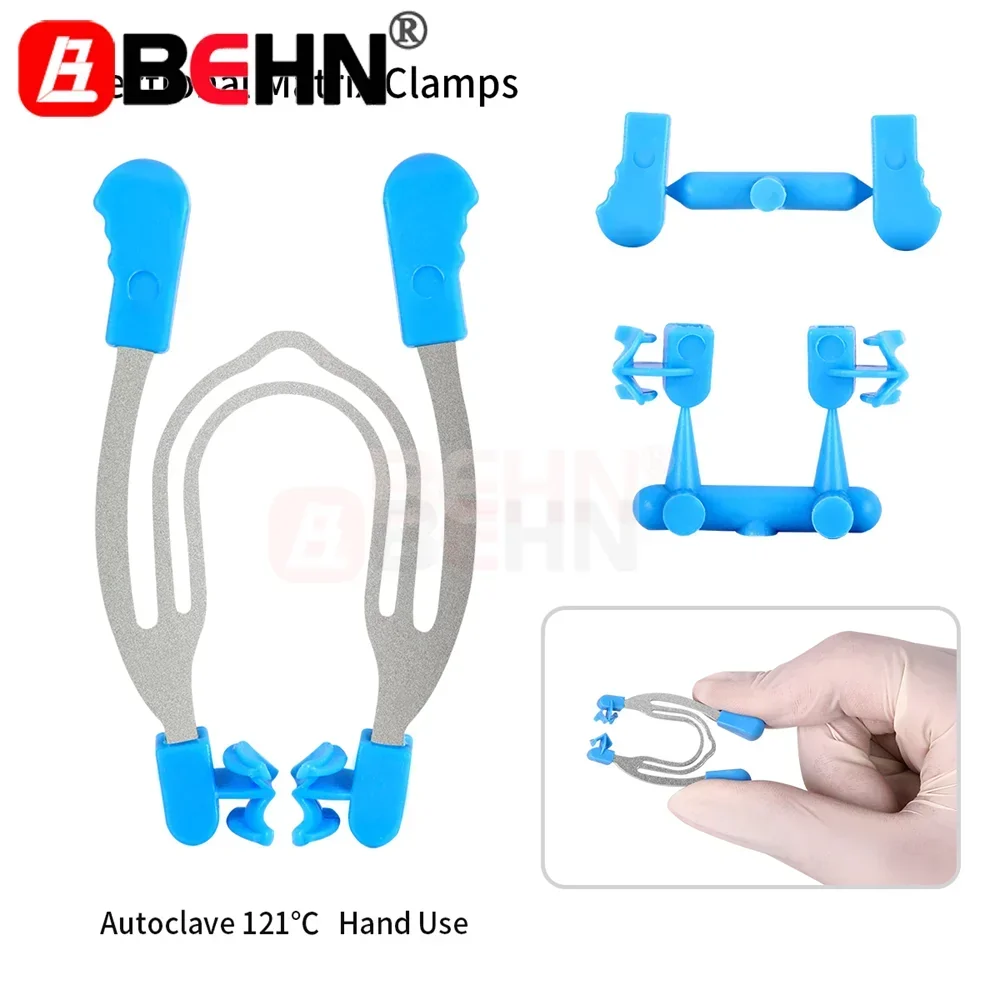 Behn Dental Metal Forming Sheet Clip Matrix Matrici Sagomate Sezionali Clip Matrice Matrix Ring Tools Morsetti Da Laboratorio Cunei