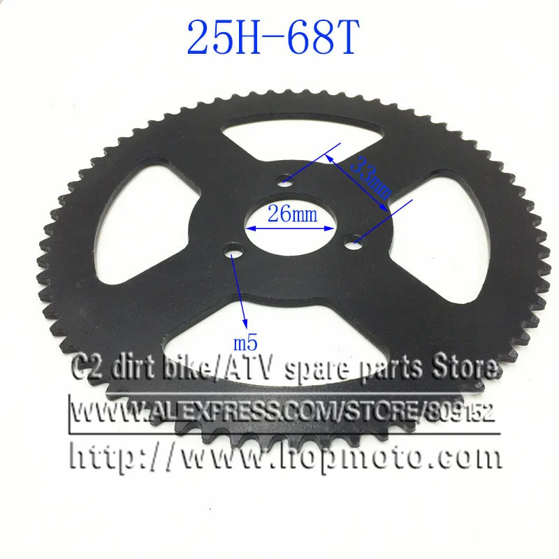68 Denti 25H 8Mm Fabbrica Diretta All'Ingrosso Mini Tasca Bici Pignone 68 Denti Per Catena 25H/Spedizione Gratuita