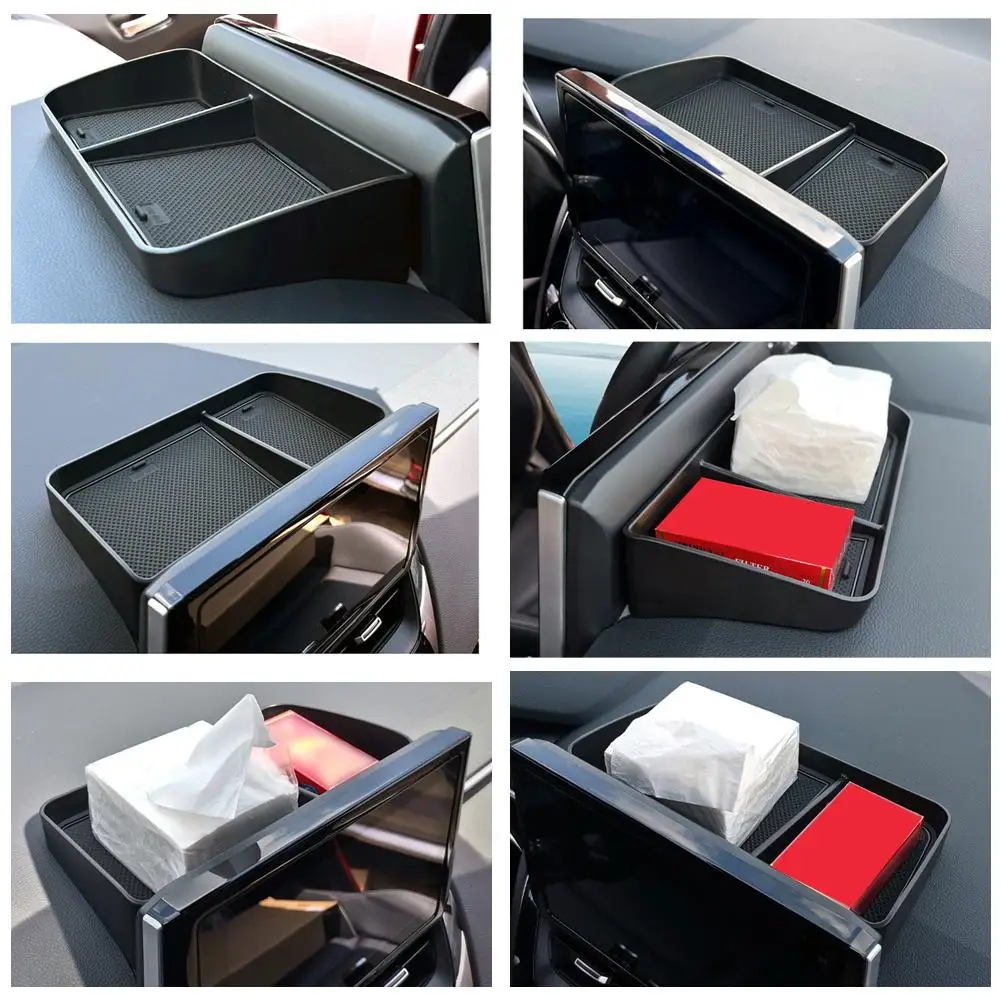 Per Toyota Corolla Cross Dashboard Storage Box Car Tray Dashboard Storage Behind Console Box Screen Plastic Organizer Center
