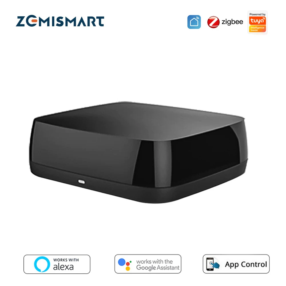 Zemismart Tuya Zigbee Smart Ir Telecomando Universale A Infrarossi Per Air-Con Tv Fan Scaldabagno Alexa Google Home Voice