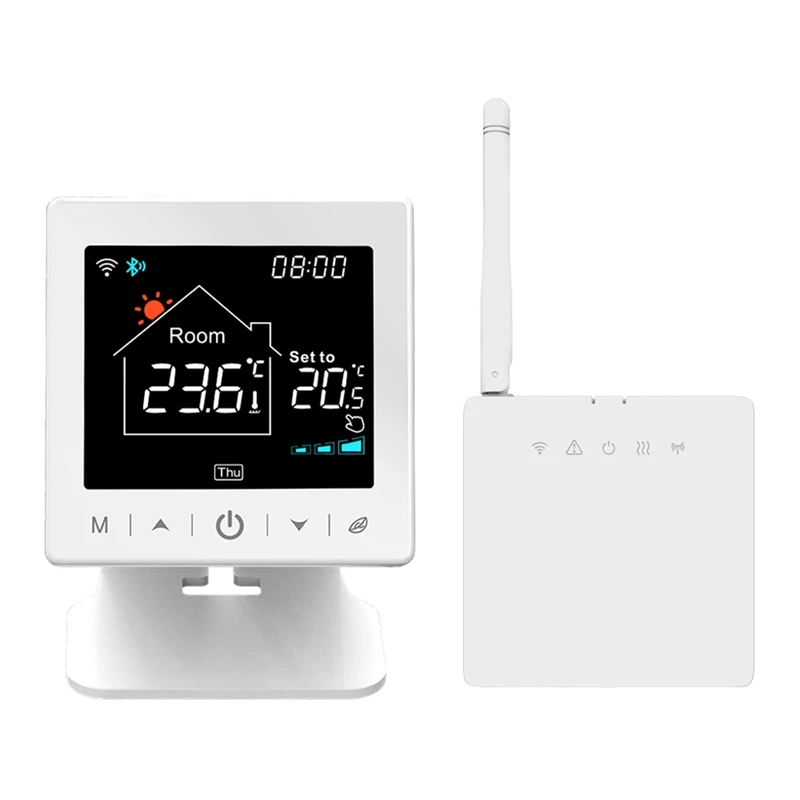 Termostato Wifi Per Caldaia A Gas Riscaldamento Acqua Regolatore Di Temperatura Rf Funziona Per Google Home