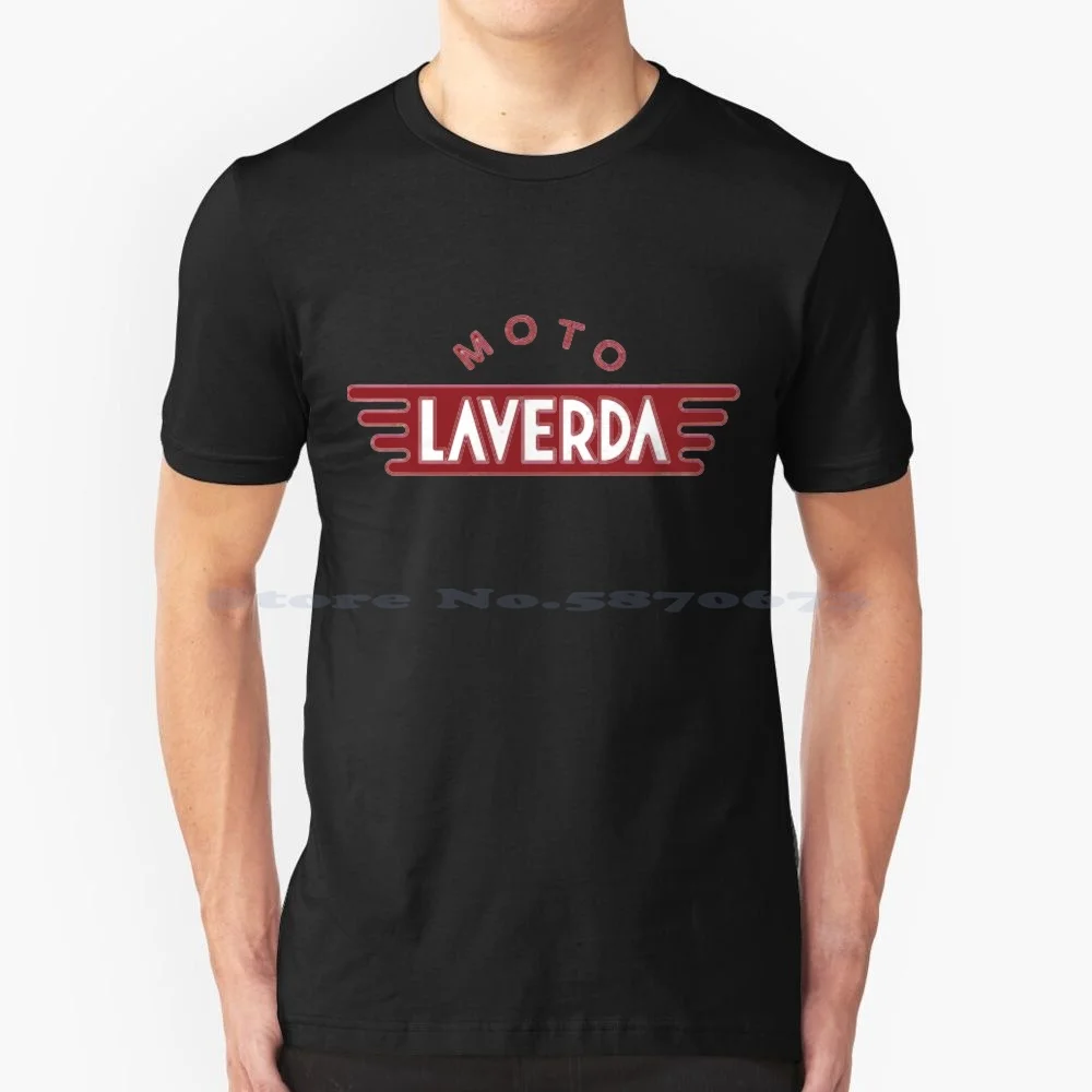 Moto Laverda Logo T Shirt 100% Cotone Tee Laverda Branze Jota Gt750 3C Mirage Montjuic Formula 750S Atlas Rga Rgs