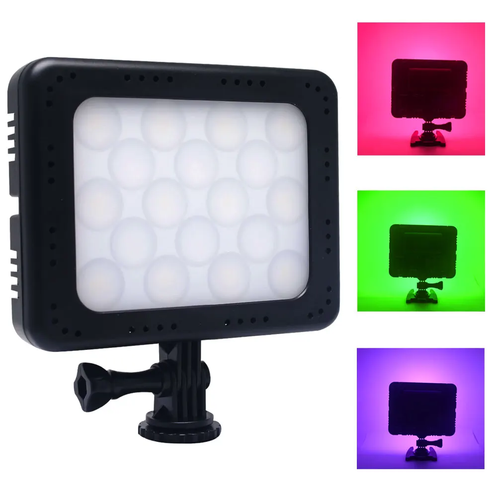 Mcoplus Zf-C18 Rgb Led Video Light Camera Light Full Color Dimmerabile 3200K-5700K Per Canon Nikon Sony Photography Studio Photo