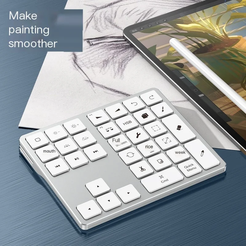 Procrea Mini Tastiera Portatile Tastiera Bluetooth Wireless Adatta Per Apple Ipad Painting Tastiera Per Pittura Silenziosa Ultrasottile