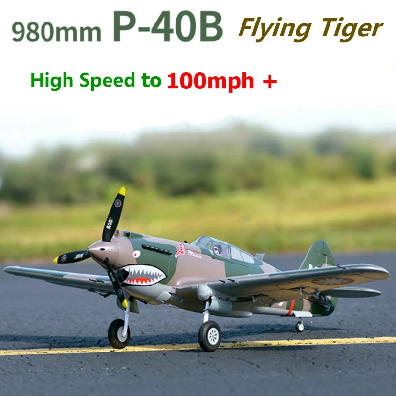 Fms 980Mm P40 P-40 Flying Tiger 6Ch Flaps 4S Pnp High Speed Racing Rc Aereo Warbird Model Aircraft Epo