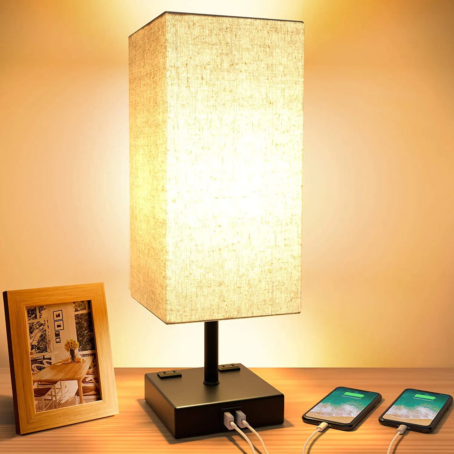 Lampada Da Comodino Per Camera Da Letto Retrò American Modern Minimalist Creative Desk Warm Touch Control Piccola Lampada Da Tavolo Transfrontaliera E