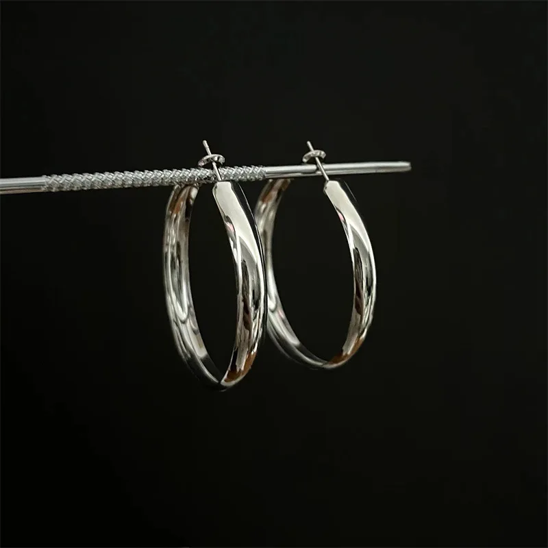 Temperament High Softy Luxury Hoop Earrings For Women New Big Metal Bohemian Earrings Jewelry