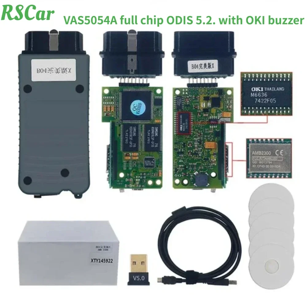 Nuovo Vas5054A Full-Chip Odis 7.2.1 Con Cicalino Oki Per Volkswagen Per Audi Per Skoda Strumento Diagnostico Strumenti Diagnostici Per Auto