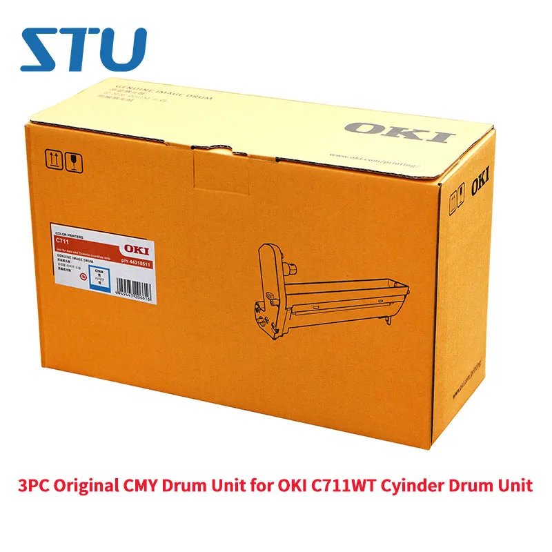 3 Pc Originale Cmy Colore Tamburo Unità Per Oki C711Wt Cyinder Unità Tamburo