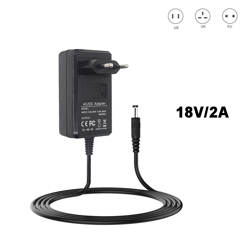 Caricabatterie Adattatore 18V 2A Ac/Dc Per Bose Soundlink I Ii Iii/1 2 3 Adattatore Di Alimentazione Per Altoparlanti Spina Eu/Us/Au/Uk 18V 2A