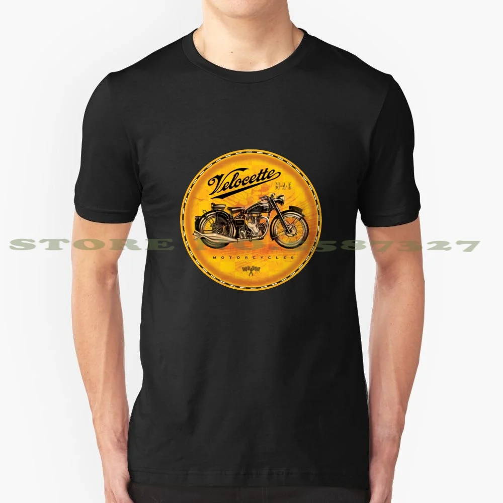 Velocette Vintage Motorcycles Uk Black White Tshirt Per Uomo Donna Velocette Moto Vintage Uk Morgan Bsa Matchless