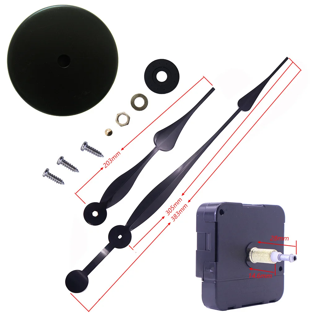 Movimento Dell'Orologio Ad Alta Coppia Rotondo Per Orologio Da Parete Di Grandi Dimensioni Kit Meccanismo Fai Da Te Mecanisme Horloge Murale Sweep Set