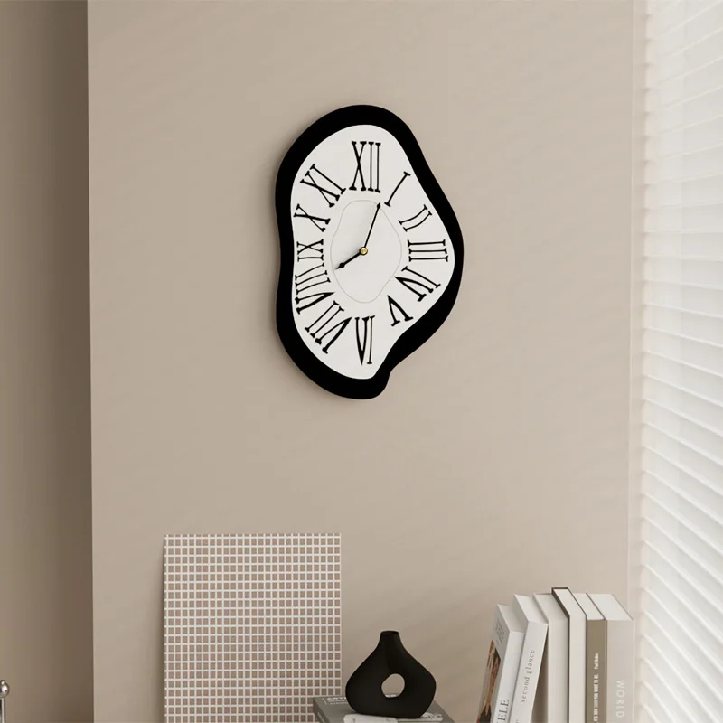 Orologio Da Parete Interno Nordico Fusione Surreale Orologi Distorti Lusso Moderno Numeri Romani Salvador Dali Style Watch Wall Decor No