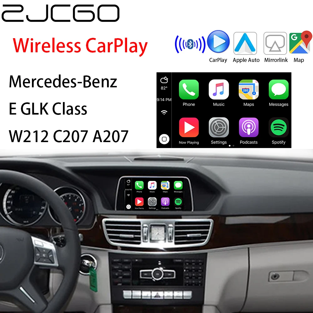 Zjcgo Wireless Apple Carplay Scatola Adattatore Interfaccia Automatica Android Per Sistema Mercedes Benz E Glk Classe W212 C207 A207 Ntg