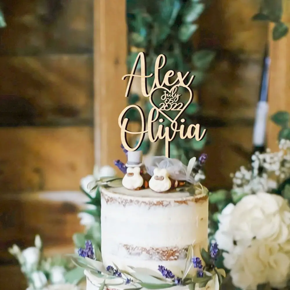 Matrimonio Personalizzato Mr & Mrs Cake Toppers In Legno Happy Birthday Cake Topper Rustico Matrimonio Fidanzamento Festa Anniversario Forniture