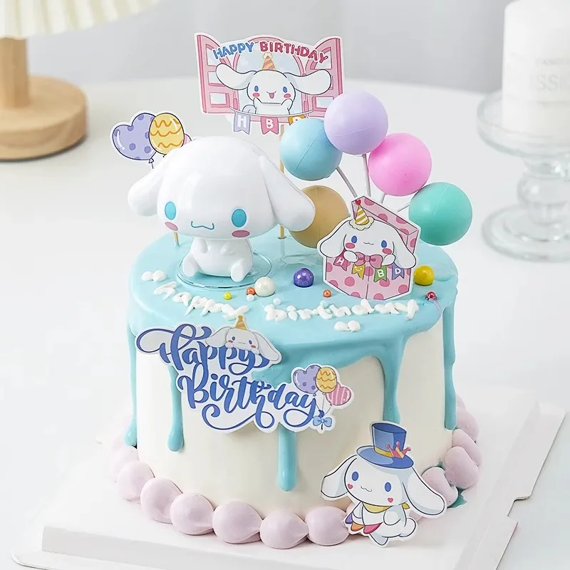 Big Ears Dog Cupcake Picks Animal Dogs Cake Toppers Cartoon Puppy Dog Pet Theme Party For Kids Birthday Decoration Gifts