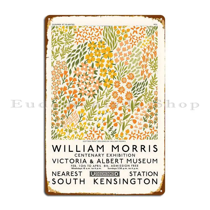 Victoria E Albert Museum Metal Sign Cinema Character Classic Pub Wall Platform Tin Sign Poster