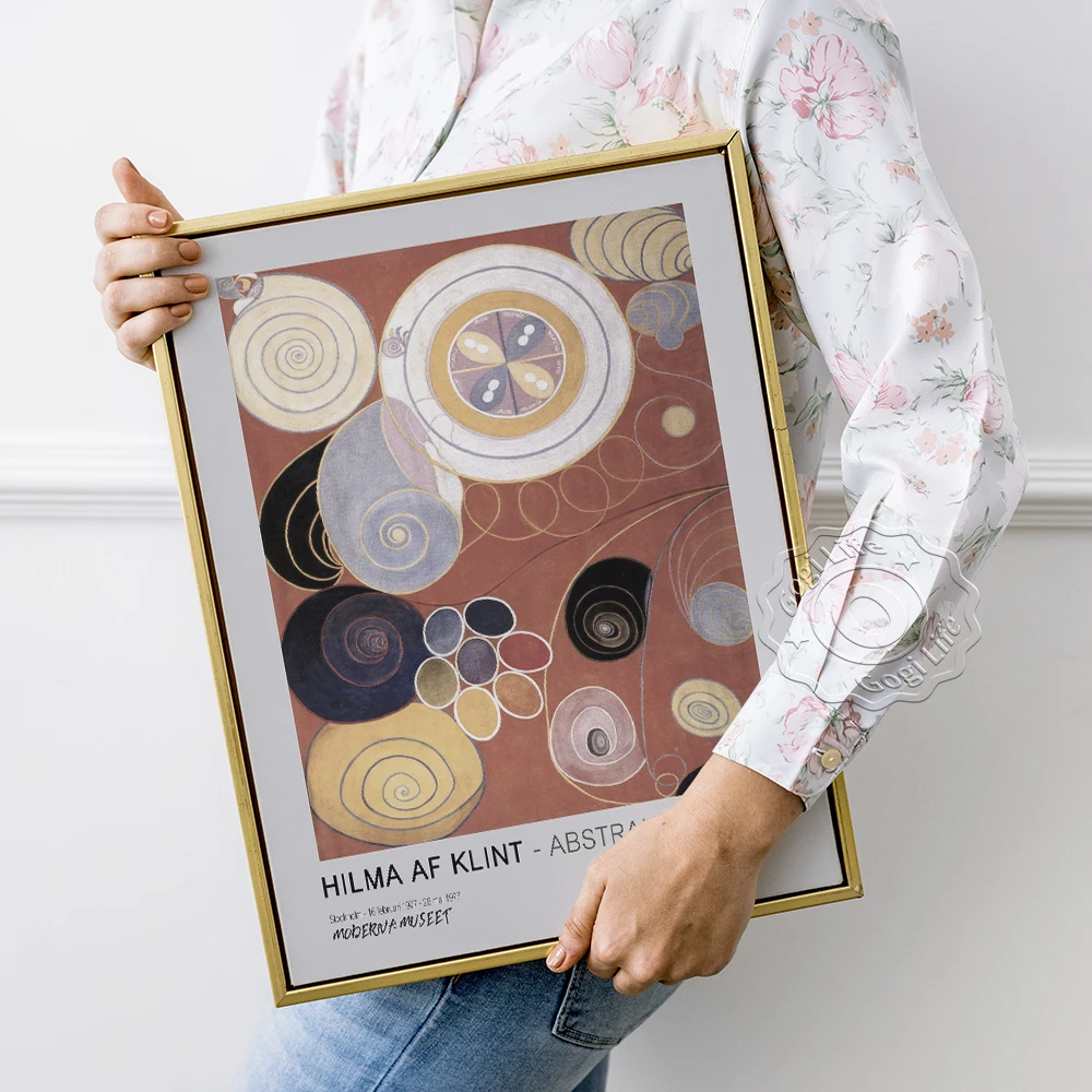 Hilma Art Poster, Hilma Af Klint Exhibition Museum Poster, Af Klint Home Decor Wall Art, Abstrakt Pionjar, Retro Wall Picture