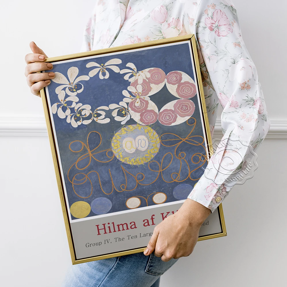 Hilma Exhibition Museum Poster, Hilma Af Klint Abstract Art Wall Picture, Bedroom Living Room Decor, Af Klint Vintage Art Poster