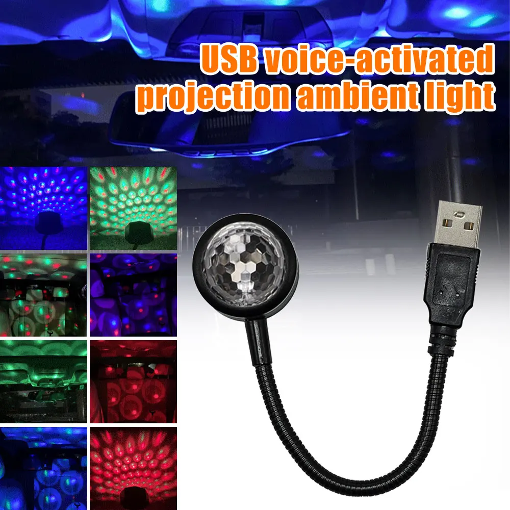 Led Star Light Usb Car Interior Roof Atmosphere Starry Sky Night Projector Lampada Romantica Led Car Roof Star Night Light Projector