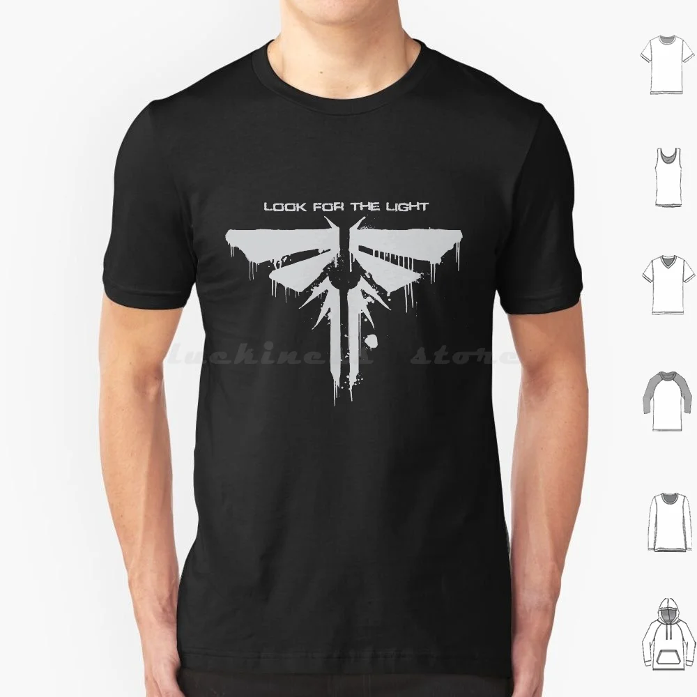 T-Shirt Lucciole Big Size 100% Cotone Last Of Us Gamer Gaming Geek Nerd Videogiochi Lucciole Lucciole