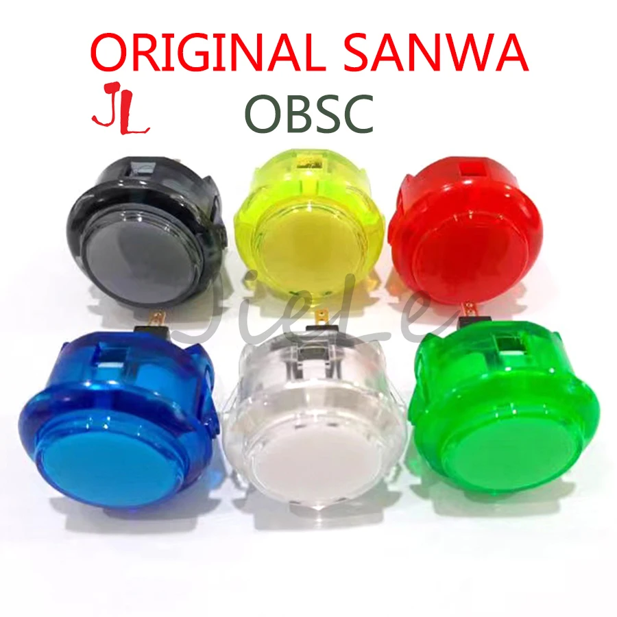 8 Pz/Lotto Pulsanti Sanwa Originali Obsc-30 Pulsanti Per Arcade Fai Da Te Armadio Parti Ps4 Gioco 24Mm Pulsante Hori Street Fight 5