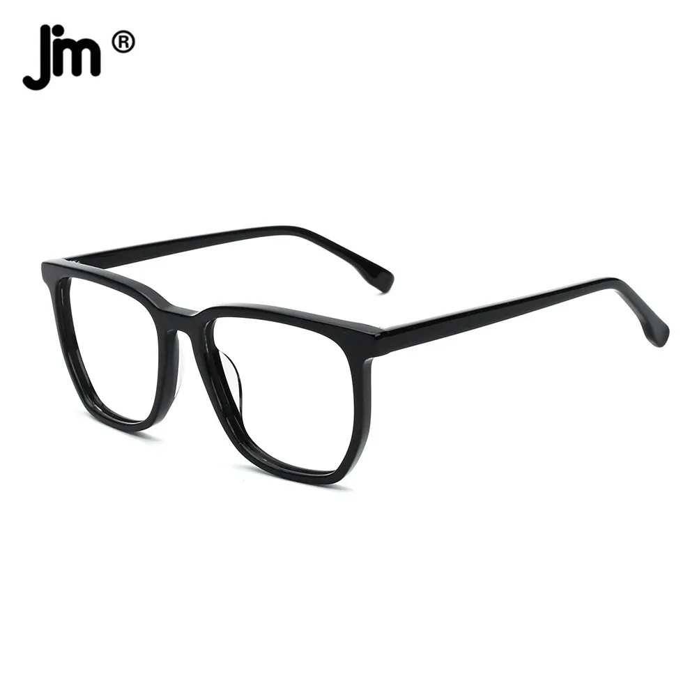Jm Acetato Frame Square Blue Light Occhiali Uomo Donna Computer Anti Blue Ray Clear Occhiali Finti Prescrizione Personalizzata