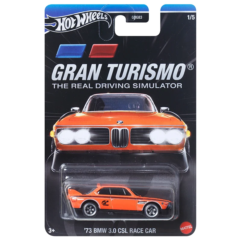 Hot Wheels Car Gran Turismo 73 Bmw 3.0 Csl Race Car Toys For Boys 1/64 Diecast Metal Vehicles Model Collection Regalo Di Compleanno