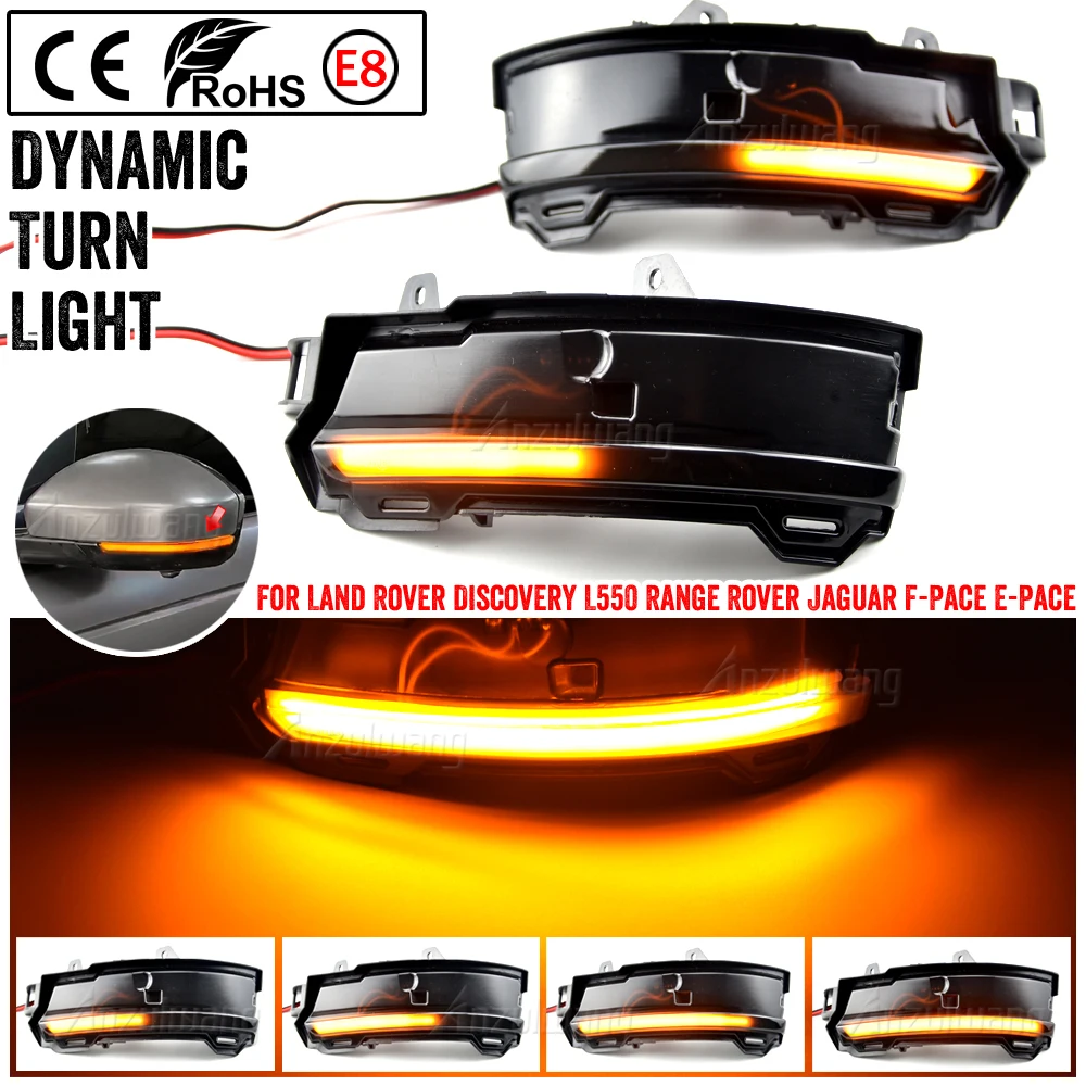 Per Land Rover Evoque L538 Discovery Sport Jaguar F-Pace Car Side Mirror Lamp Led Indicatore Di Direzione Dinamico Indicatore Lampeggiante