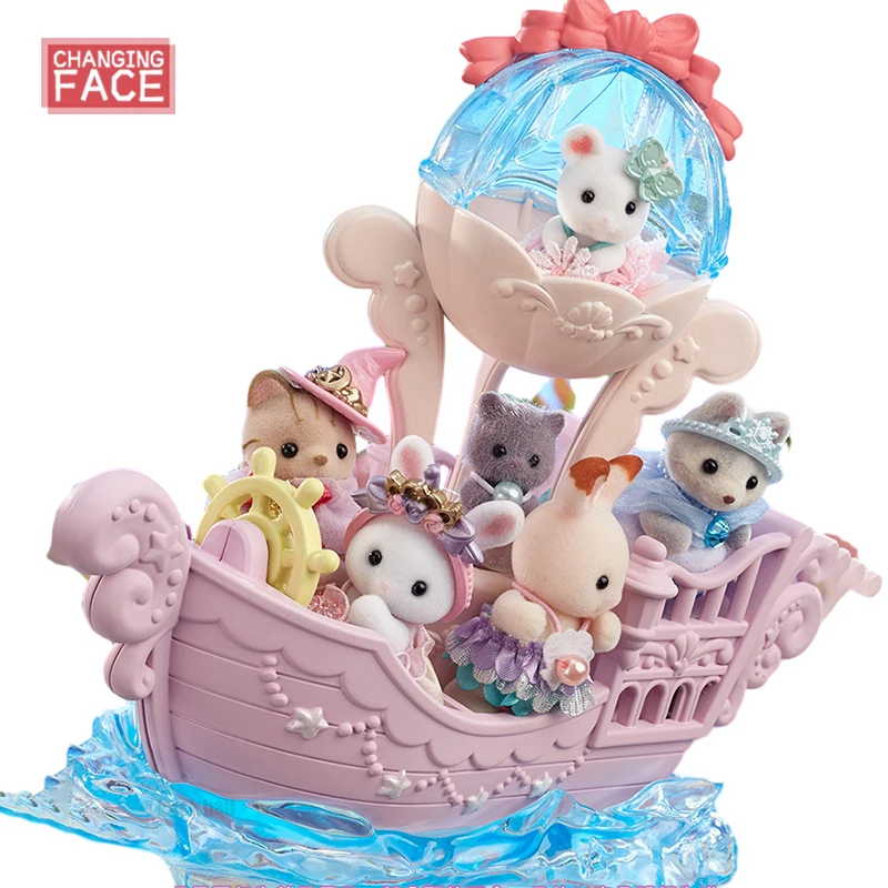 Famiglie Sylvanian 5701 Dreamy Castle Series Mermaid Girls Puzzle Toys Simulazione Play House Toys For Children Regali Di Compleanno