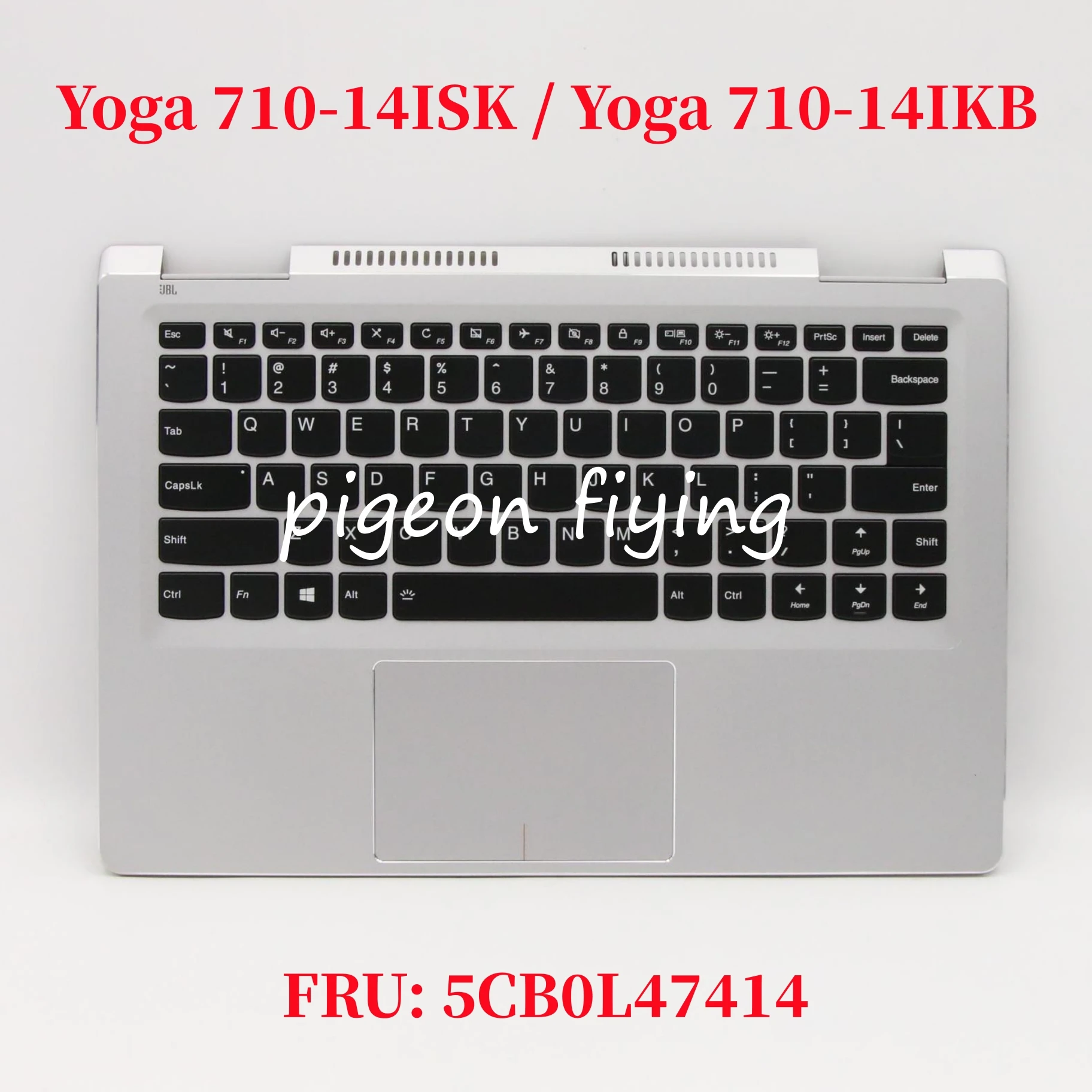 Per Lenovo Ideapad) Yoga 710-14Isk / Yoga 710-14Ikb Tastiera Per Computer Notebook Fru: Muslimah