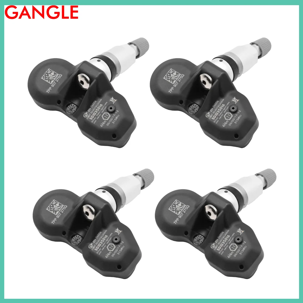 4 Pz Per 2006-2011Audi A6 Allroad (4F) 2011-2018 Audi A6 Allroad (4G) Sensore Pressione Pneumatici Tpms 433Mhz 7Pp907275F