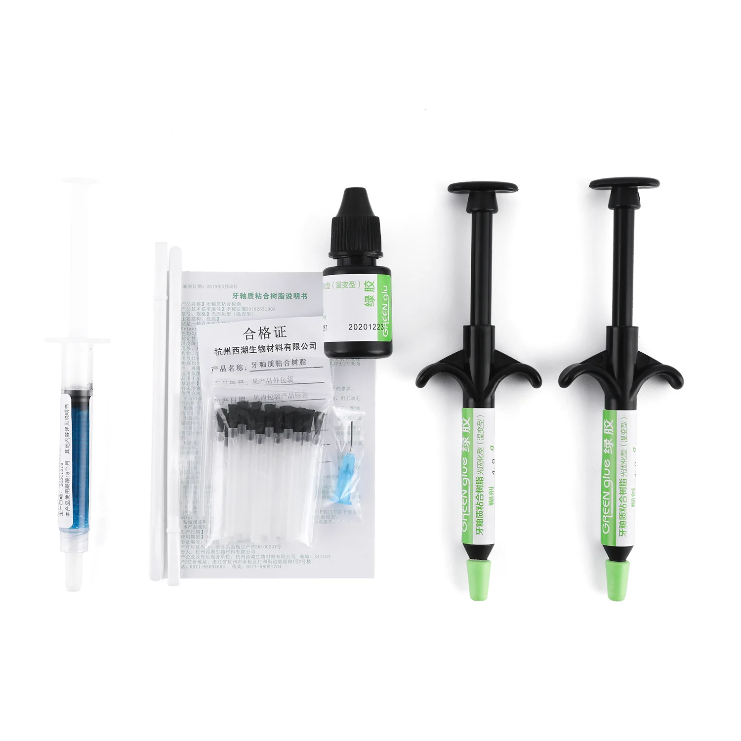 S/L Staffa Dentale Colla Verde Set Adesivo Fotopolimerizzante Smalto Ortodontico Resina Adesiva Dentale Strumenti Dentali Orali