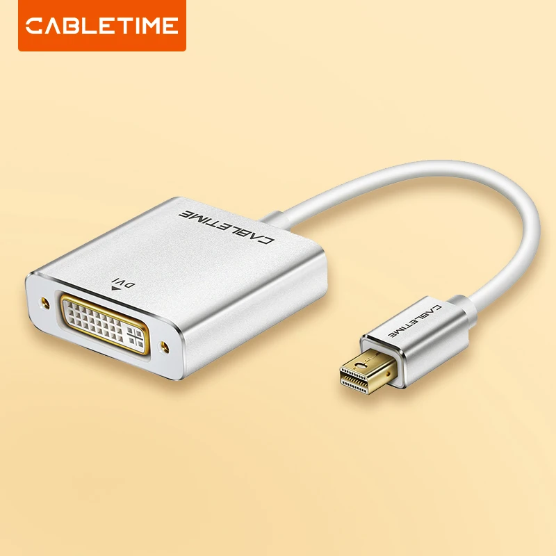 Adattatore Cabletime Mini Displayport A Dvi Maschio A Femmina Nuovo Thunderbolt Mini Dp M A Dvi F Per Macbook/Pro/Air C092