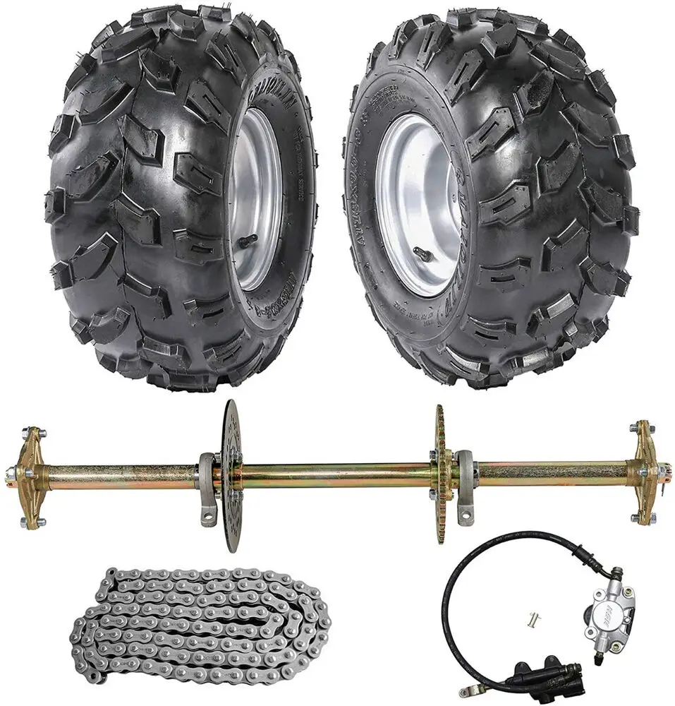 Tdpro 32 "Go Kart Posteriore Live Axle Kit Ruote Freno Pignone Mozzo Golf Cart Atv Trike Utv Go Kart Parts
