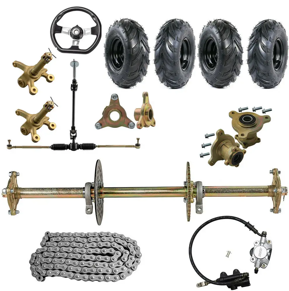 Tdpro 32 "Go Kart Kit Assale Posteriore Live 6" Ruote Pignone Freno E Mozzo Go Cart Atv Trike Go Kart Parts